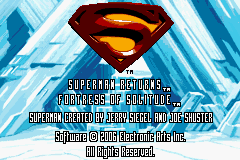 Superman Returns screenshot 2 for GameBoy Advance